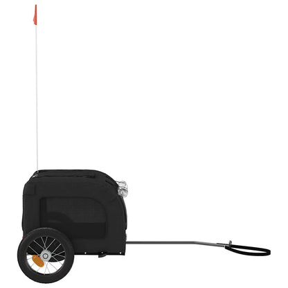 Pet Bike Trailer Black Oxford Fabric and Iron