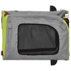 Pet Bike Trailer Green and Grey Oxford Fabric&Iron