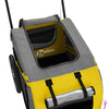 Pet Bike Trailer Yellow and Black Oxford Fabric and Iron