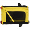 Pet Bike Trailer Yellow and Black Oxford Fabric&Iron