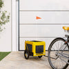 Pet Bike Trailer Yellow and Black Oxford Fabric&Iron