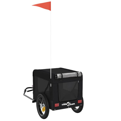 Pet Bike Trailer Black Oxford Fabric&Iron