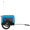 Pet Bike Trailer Blue and Black Oxford Fabric&Iron