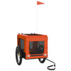 Pet Bike Trailer Orange and Black Oxford Fabric&Iron