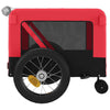 Pet Bike Trailer Red and Black Oxford Fabric and Iron