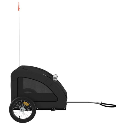Pet Bike Trailer Black Oxford Fabric and Iron