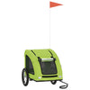 Pet Bike Trailer Green Oxford Fabric and Iron