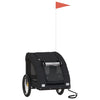 Pet Bike Trailer Black Oxford Fabric and Iron