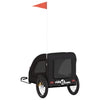 Pet Bike Trailer Black Oxford Fabric and Iron