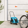 Pet Bike Trailer Blue Oxford Fabric and Iron