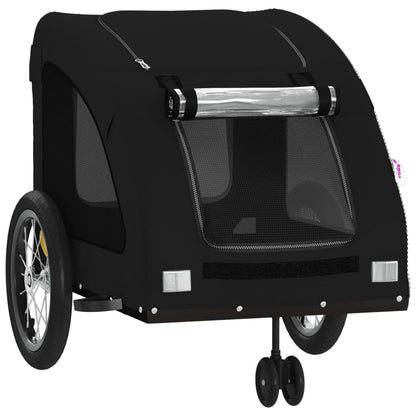 Pet Bike Trailer Black Oxford Fabric and Iron