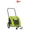 Pet Bike Trailer Green Oxford Fabric and Iron
