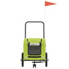 Pet Bike Trailer Green Oxford Fabric and Iron