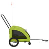 Pet Bike Trailer Green Oxford Fabric and Iron
