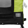Pet Bike Trailer Green and Black Oxford Fabric and Iron