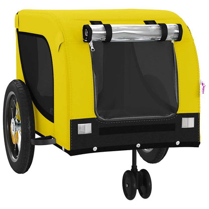 Pet Bike Trailer | Yellow and Black | Oxford fabric, iron, PVC | Small