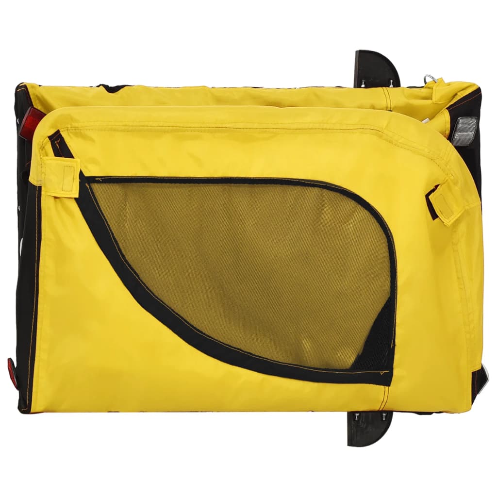Pet Bike Trailer | Yellow and Black | Oxford fabric, iron, PVC | Small