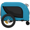 Pet Bike Trailer Blue and Black Oxford Fabric and Iron
