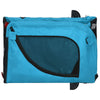 Pet Bike Trailer Blue and Black Oxford Fabric and Iron