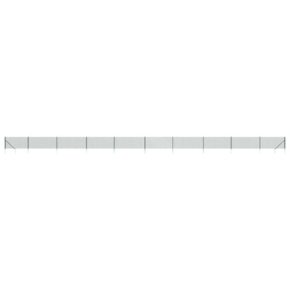 Chain Link Fence with Spike Anchors Green 0.8x25 m