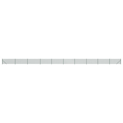Chain Link Fence with Flange Green 0.8x25 m