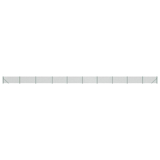 Chain Link Fence with Flange Green 1.1x25 m