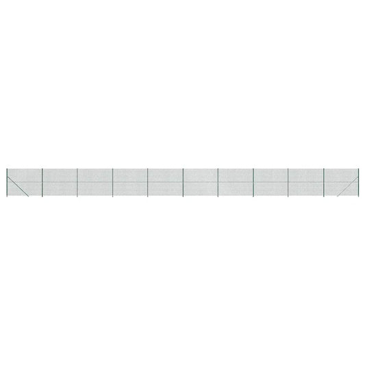 Chain Link Fence with Flange Green 1.4x25 m