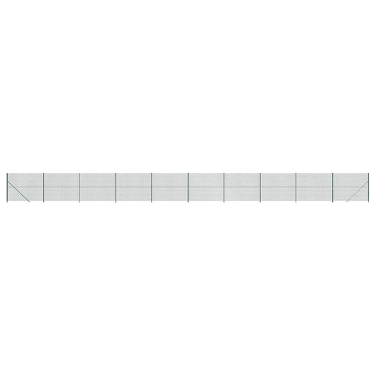 Chain Link Fence with Flange Green 1.8x25 m