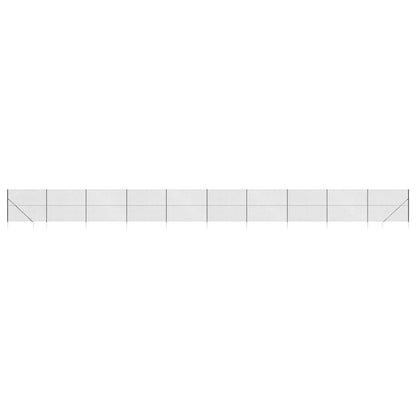 Chain Link Fence with Spike Anchors Anthracite 2.2x25 m