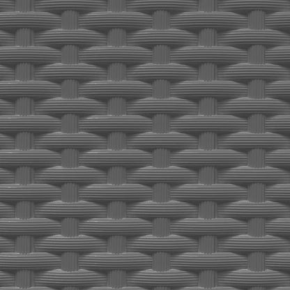 Planter Set of 2 Black Polypropylene 11.8x11.8x14.6 in.
