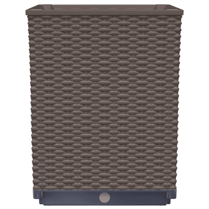 Planters 2 pcs Brown 30x30x37 cm Polypropylene