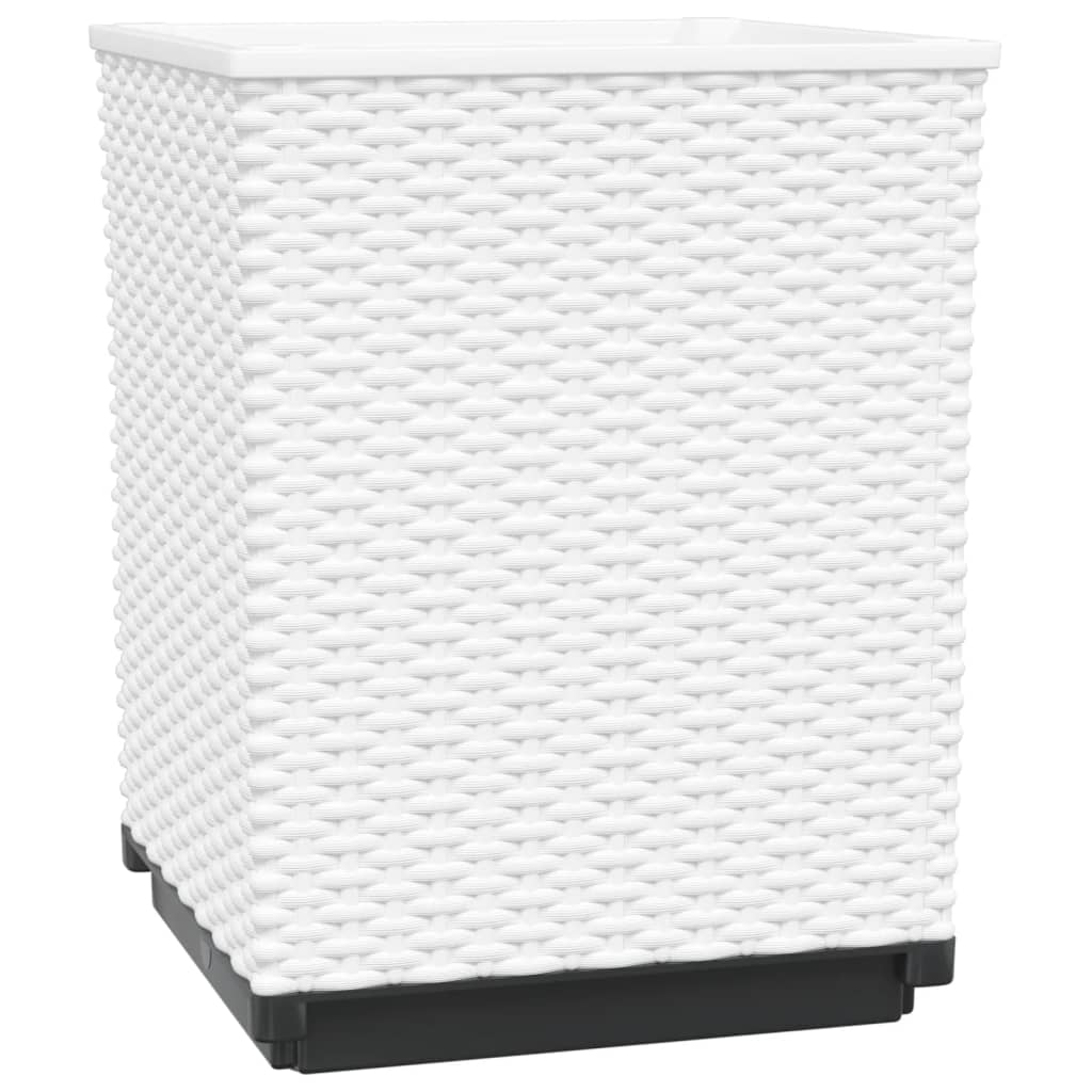 Planters 4 pcs White 30x30x37 cm Polypropylene