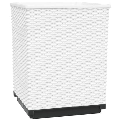 Planters 4 pcs White 30x30x37 cm Polypropylene