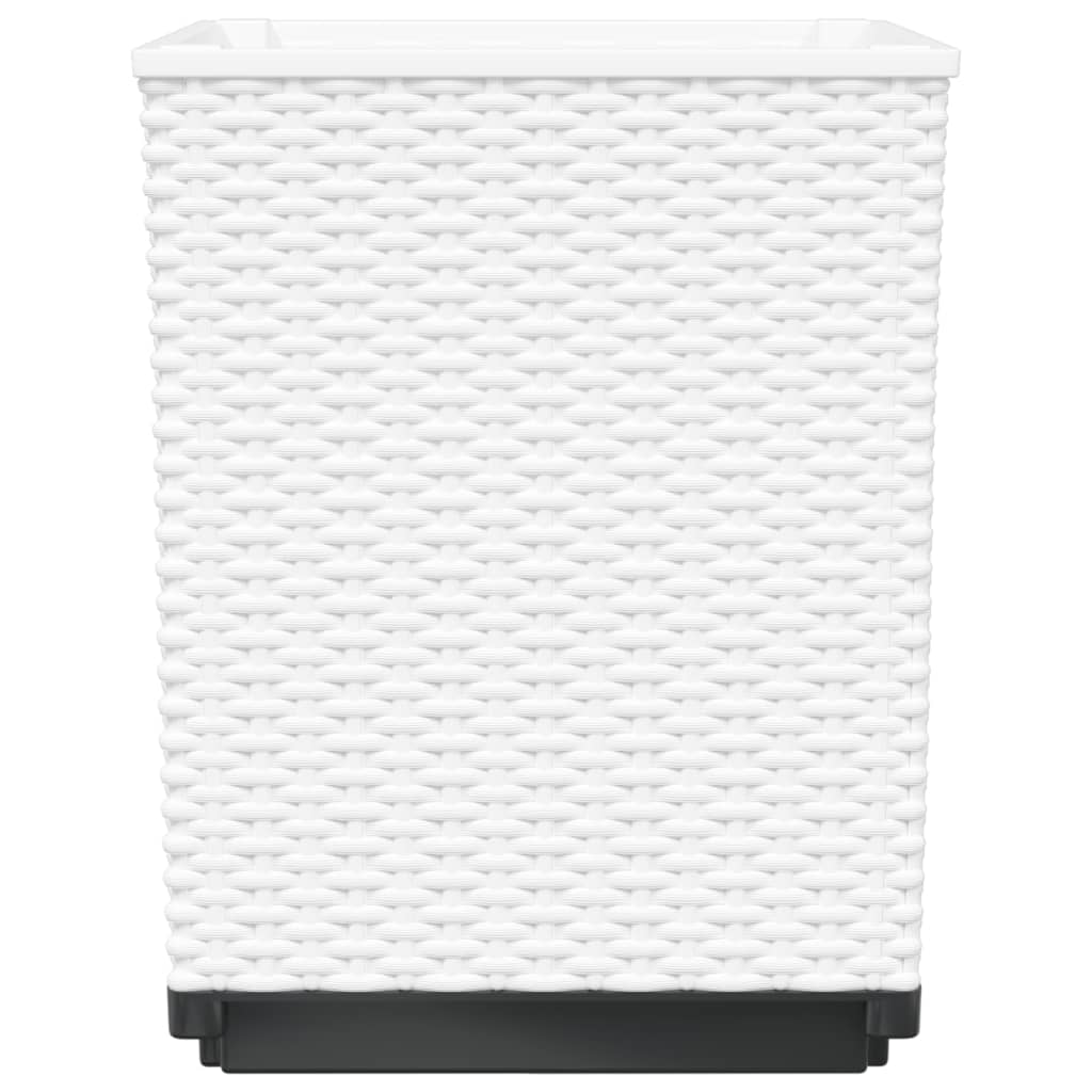 Planters 4 pcs White 30x30x37 cm Polypropylene