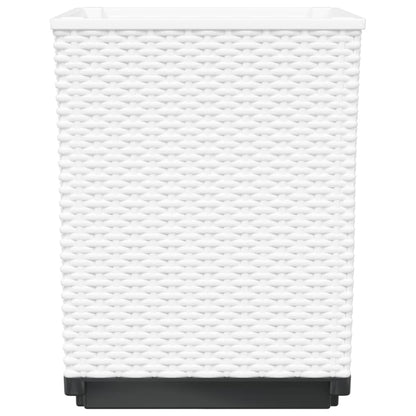 Planters 4 pcs White 30x30x37 cm Polypropylene