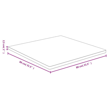 Table Top 80x80x2.5 cm Bamboo