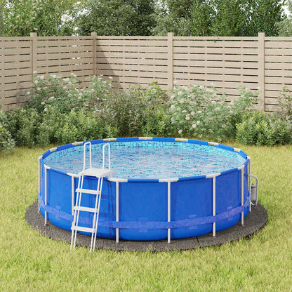 94217 vidaXL Pool Ground Cloth Light Grey Ø366 cm Polyester Geotextile