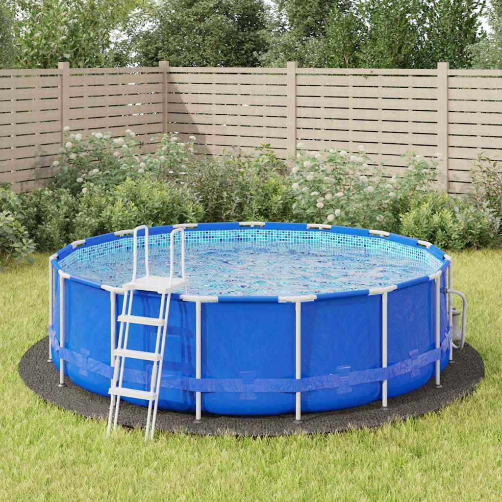 94227 vidaXL Pool Ground Cloth Light Grey Ø428 cm Polyester Geotextile
