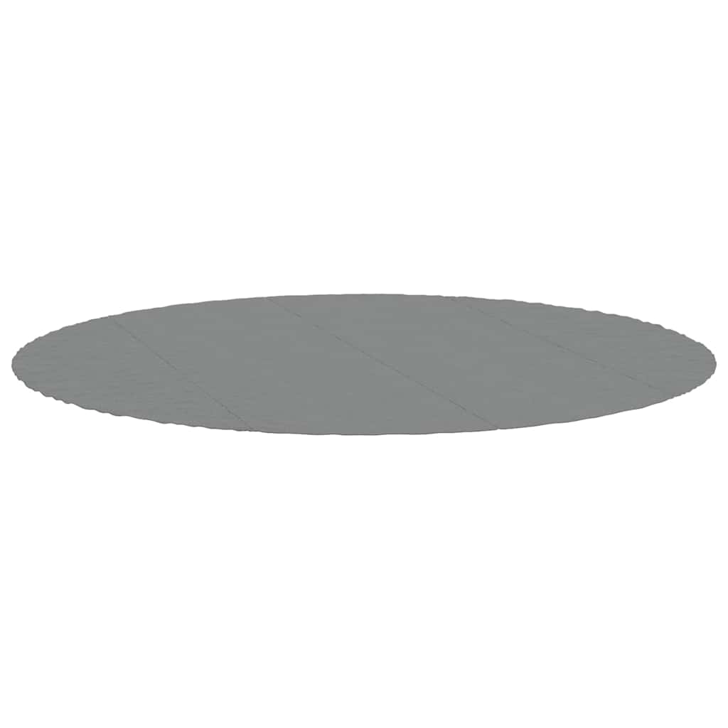 94228 vidaXL Pool Ground Cloth Light Grey Ø458 cm Polyester Geotextile