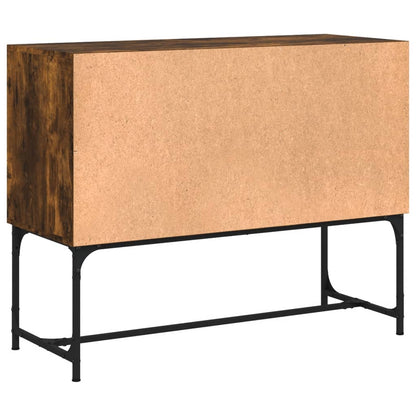 Sideboard Smoked Oak 100x40x79.5 cm Engineered Wood