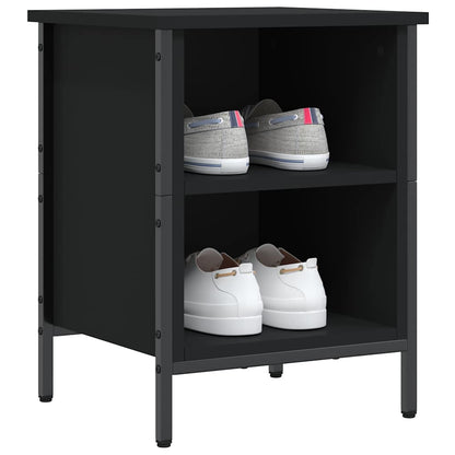 Shoe Cabinet Black 38x35x50 cm Engineered Wood