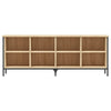 Shoe Cabinet Sonoma Oak 131x35x50 cm Engineered Wood