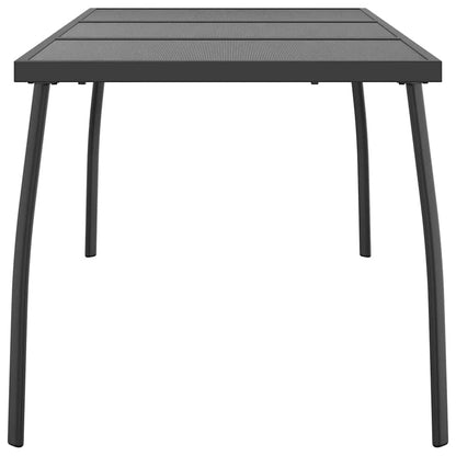 Garden Table Anthracite 165x80x72 cm Steel Mesh