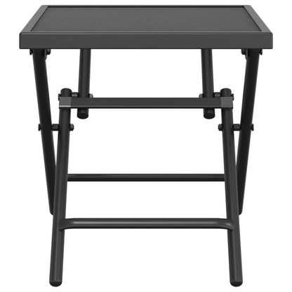 Folding Garden Table Anthracite 38x38x38 cm Steel Mesh