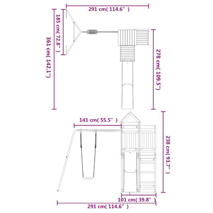 Outdoor Playset Impregnated Wood Pine
