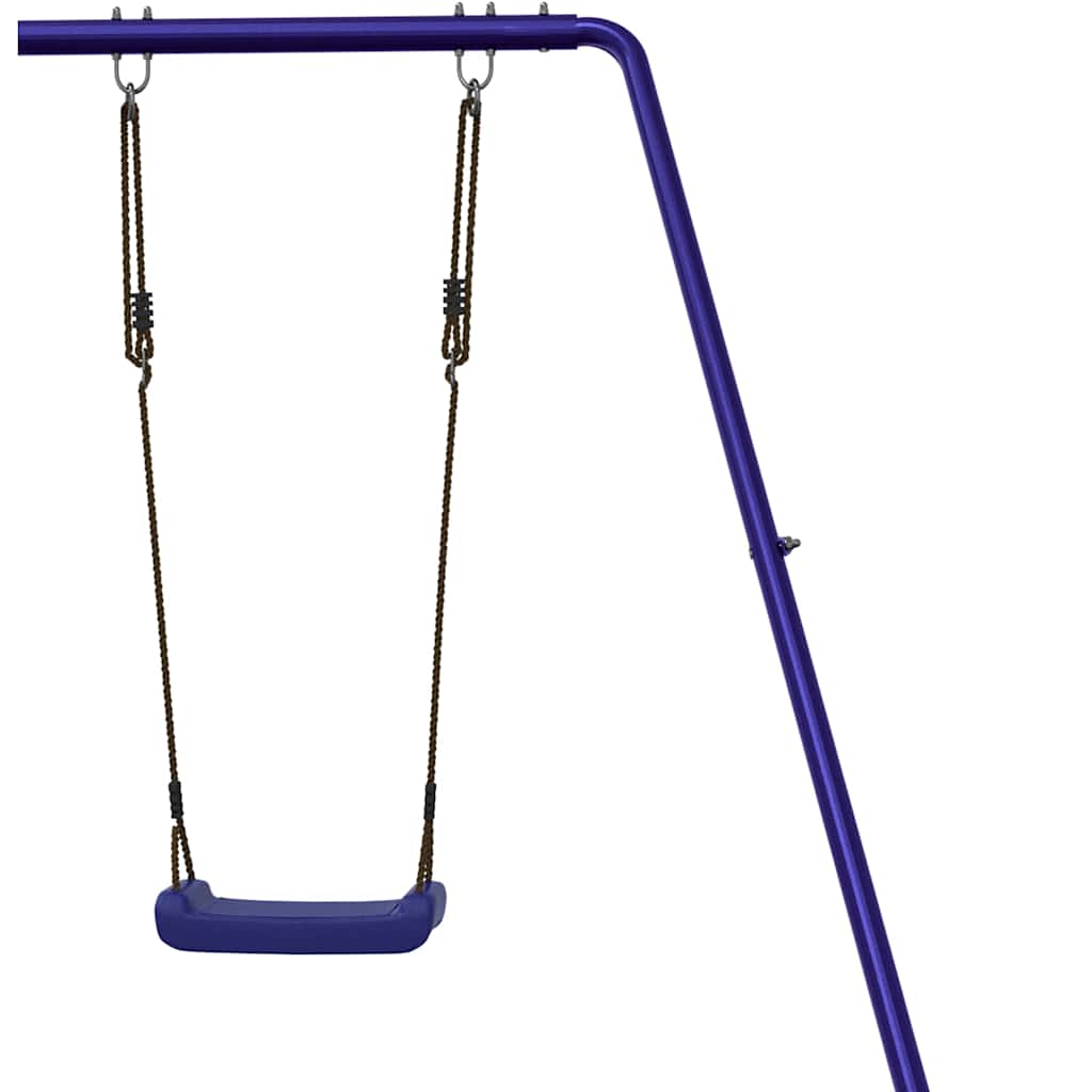 Outdoor Playset | Blue, Natural Wood