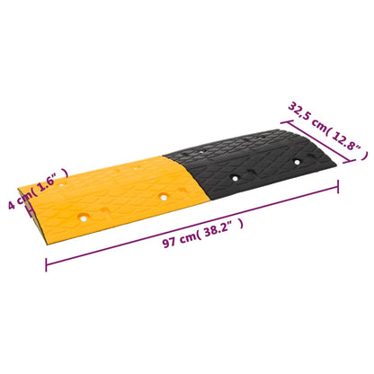 Speed Hump Yellow&Black 517x32.5x4 cm Rubber