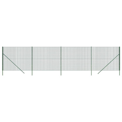 Wire Mesh Fence Green 1.8x10 m Galvanised Steel