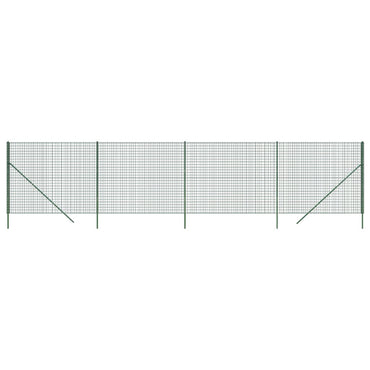 Wire Mesh Fence Green 2x10 m Galvanised Steel