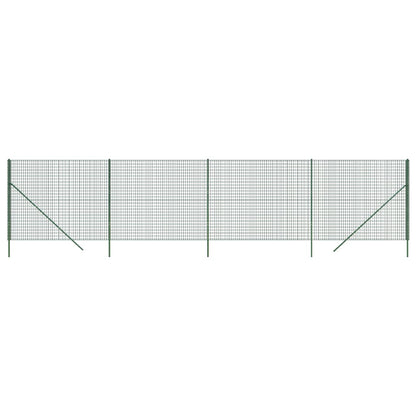 Wire Mesh Fence Green 2x10 m Galvanised Steel